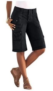 Roamans Women's Plus Size Cargo Shorts