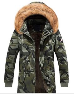 MODOQO Men Plus Hooded Jacket